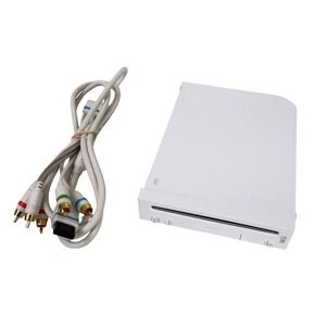 Nintendo Wii Console White RVL-001(USA) Video Game System with Component Cables